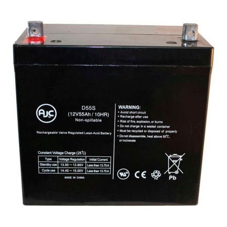 AJC® Interstate DCM0055U 12V 55Ah Wheelchair Battery